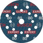 &Scaron;lifavimo diskas Bosch Expert O780; 125 mm; P80; 50 vnt.