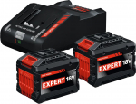 Akumuliatorius Bosch EXPERT EXBA; 18 V; 2x15 Ah; 2 vnt.; + pakrovėjas