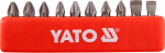 Sukimo antgalių rinkinys Yato YT-0482; 1/4''; 25 mm; 10 vnt.
