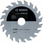 Pjovimo diskas Bosch Standard for Wood 2608837668; 136x20 mm; Z24