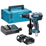 Suktuvas-gręžtuvas Makita DDF458RTJ; 18 V; 2x5,0 Ah akum.