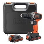 Smūginis gręžtuvas Black & Decker BCD003C2K-QW; 18 V; 2x1,5 Ah akum.+ pakrovėjas
