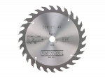 Pjovimo diskas medienai DeWalt; 184x2,6x16,0 mm; Z28; 25&deg;