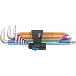 &Scaron;e&scaron;iakampių raktų rinkinys Wera 3950/9 Hex-Plus Multicolour HF Stainless 1; 1,5-10 mm; 9 vnt.