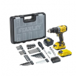 Smūginis suktuvas-gręžtuvas Stanley&nbsp;SFMCD715D2A-QW; 18 V; 2x2,0 Ah akum. + priedai