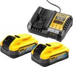 Priedų rinkinys DeWalt DCB1104H2-QW; 18 V; 2x5,0 Ah akum.