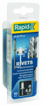 Kniedės Rapid 5000392; 4,8x25 mm; 50 vnt.