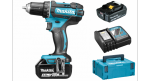 Suktuvas-gręžtuvas Makita DDF482RTJ; 18 V; 2x5,0 Ah akum.