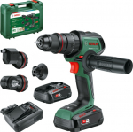 Smūginis gręžtuvas Bosch AdvancedImpact 18V-80 QuickSnap; 18 V; 2x2,5 Ah akum.; + priedai