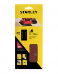 &Scaron;lif. popierius vibro &scaron;lifuokliui Stanley STA31517-XJ; 90x190 mm; K80; 5 vnt.
