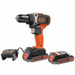 Suktuvas-gręžtuvas Black & Decker BCD002ME2K-QW; 18 W; 2x2,5 Ah akum.+ pakrovėjas