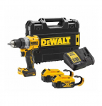 Akumuliatorinis suktuvas-gręžtuvas DeWalt DCD800P2LRT-QW; 18 V; 2x5,0 Ah akum.
