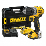 Smūginis suktuvas-gręžtuvas DeWalt DCD706D2-QW; 12 V; 2x2,0 Ah akum.