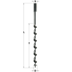 Grąžtas medienai CMT 535.080.51; 8 mm