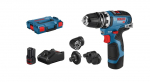 Suktuvas-gręžtuvas Bosch GSR 12V-35 FC Professional; 12 V; 2x3,0 Ah akum. + L-BOXX 102