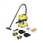Sauso-drėgno valymo siurblys Karcher WD 4-18 S Dual Battery Set
