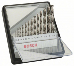 Grąžtų komplektas metalui Bosch HSS-G; 1,5-6,5 mm; 13 vnt.