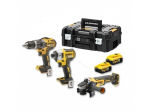 Įrankių rinkinys DeWalt DCK384P2T; (DCD796 + DCF887 + DCG405); 18 V; 2x5,0 Ah akum.