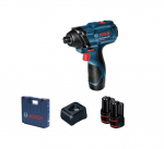 Smūginis veržliasūkis Bosch GDR 120-LI; 12 V; 2x2,0 Ah akum.