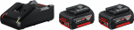 Priedų rinkinys Bosch GBA; 18 V; 2x4,0 Ah + pakrovėjas&nbsp;GAL 18V-40