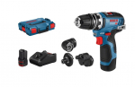 Suktuvas-gręžtuvas Bosch GSR 12V-35 FC Professional; 12 V; 2x3,0 Ah akum.