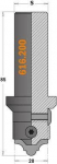 Furnitūros skylių grąžtas CMT 616.120; S=12 mm