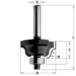 Kampų formavimo freza CMT Contractor K940-286; R=4/12,7/28,6/54 mm; su guoliu