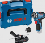 Suktuvas-gręžtuvas Bosch GSR 12V-35 FC Professional; 12 V (be akumuliatoriaus ir pakrovėjo) + L-BOXX 102