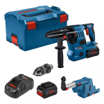 Perforatorius Bosch GBH 18V-28 CF; 18 V; 3,3 J; SDS-plus; 2x8,0 Ah akum. + dulkių nusiurbimo sistema