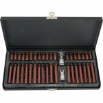 Sukimo antgalių rinkinys Condor Werkzeug C72100; 3/8'' + 1/2''; TX/HEX/SL; 40 vnt.