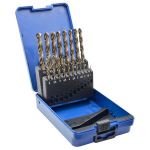 Grąžtų metalui rinkinys Ecef 571119RP; 1-10 mm; 19 vnt.