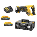 Akumuliatorinis tiesinis pjūklas DeWalt DCS367H2T-QW; 18 V; 2x5,0 Ah akum.