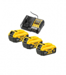 Priedų rinkinys DeWalt DCB1104P3-QW; 18 V; 3x5,0 Ah akum.