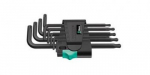 &Scaron;e&scaron;iakampių raktų rinkinys Wera TORX 967 PKL/9; TX8-TX40