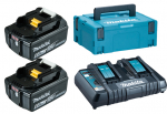 Priedų rinkinys Makita PowerPack; 18 V; 2x6,0 Ah akum.+ pakrovėjas