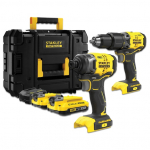 Įrankių rinkinys Stanley SFMCK461D2T-QW (SFMCD715 + SFMCF810); 18 V; 2x2,0 Ah akum.