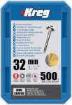 Medvaržtis Kreg SML-C125; Maxi-Loc; 1,25''; 32 mm; 500 vnt.; stambus sriegis