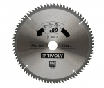 Pjovimo diskas medienai Tivoly XT50514004476; 254 mm; Z80; 3&deg;