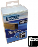 Kabės Rapid; 6x25 mm; 3600 vnt.; tipas 606