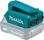 Akumuliatorių adapteris Makita DEAADP06; 10,8 V / 12 V -> USB; tinka krauti telefono baterijoms