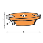 Priedas frezai CMT 822.022.11; D=33X12,7 mm