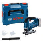 Akumuliatorinis siaurapjūklis Bosch GST 18V-125 B Solo; 18 V (be akumuliatoriaus ir pakrovėjo) + L- Boxx