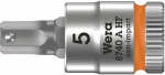 Sukimo galvutė Wera WE05003335001; HEX; 1/4''; 5x28 mm