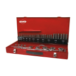 Sriegiklių ir sriegpjovių rinkinys  Ruko 245040; HSS-G; M3-M20; 54 vnt.