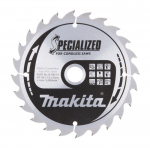Pjovimo diskas medienai Makita; 165x1,5x20,0 mm; Z24; 20&deg;