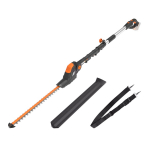 Teleskopinės gyvatvorių žirklės Worx WG252E.9; 20 V; 45 cm ilgio (be akumuliatoriaus ir pakrovėjo)&nbsp;