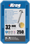 Medvaržtis Kreg SML-F125; Maxi-Loc; 1,25''; 32 mm; 250 vnt.; smulkus sriegis