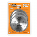 Pjovimo diskas medienai CMT Contractor; 160x2,2/1,4x20 mm; Z24/Z40/Z40; 15&deg;; 3 vnt.