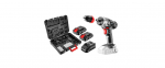 Suktuvas-gręžtuvas Graphite 58G022-SET2; 18 V; 2x2,0 Ah akum.; su lagaminu
