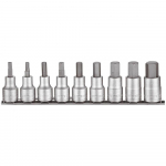 Galvučių su antgaliais rinkinys Teng Tools M1209AF; 1/2''; 9 vnt.